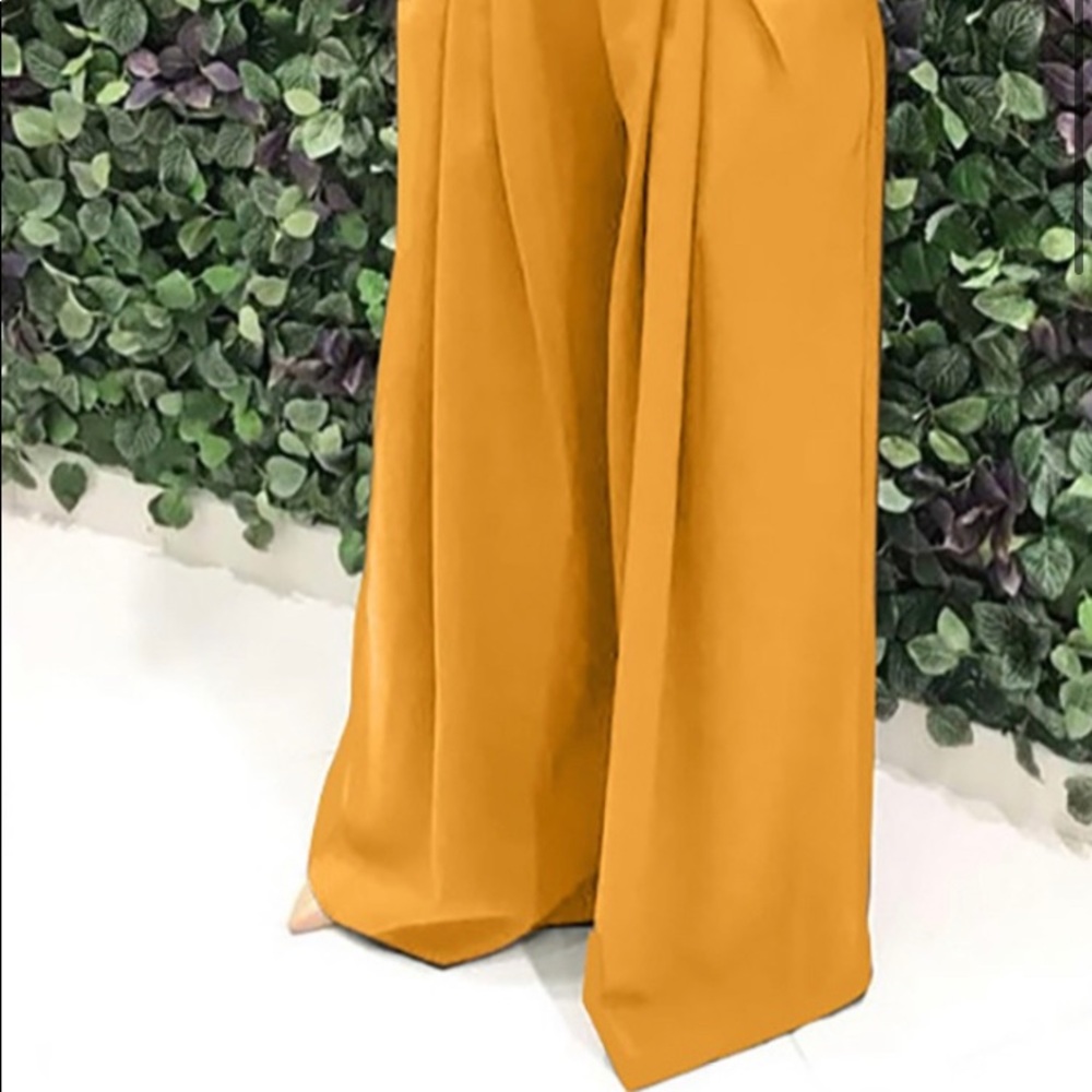 Mustard Yellow Sway Dress Pants